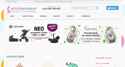 Desktop Screenshot of detickovoshop.sk